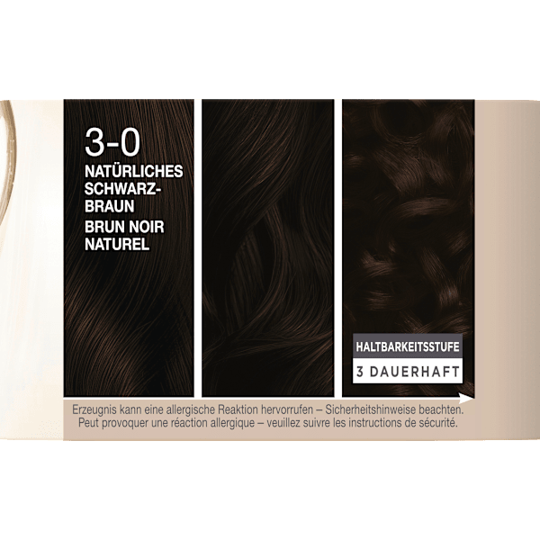 Haarfarbe 3-0 Natürliches Schwarz-Braun Schwarzkopf CREME SUPREME