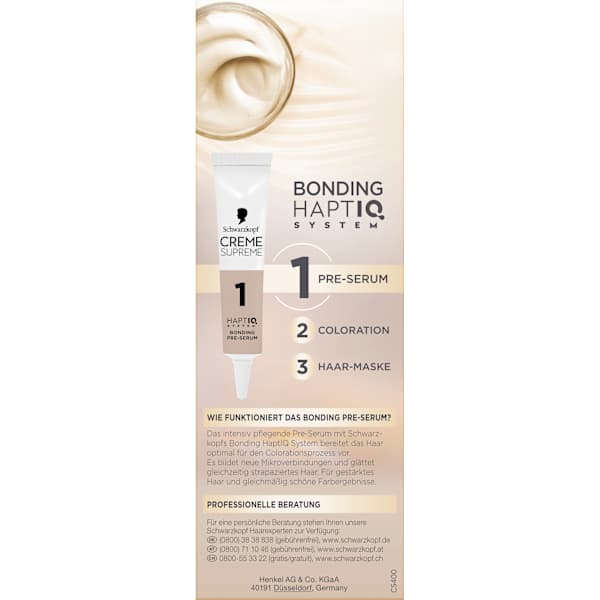 Haarfarbe 4-0 Natürliches Dunkelbraun Schwarzkopf CREME SUPREME
