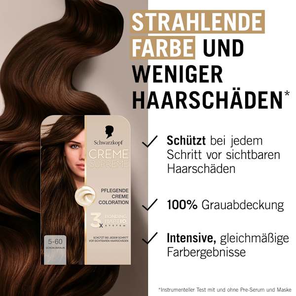 Haarfarbe 5-60 Schokobraun Schwarzkopf CREME SUPREME