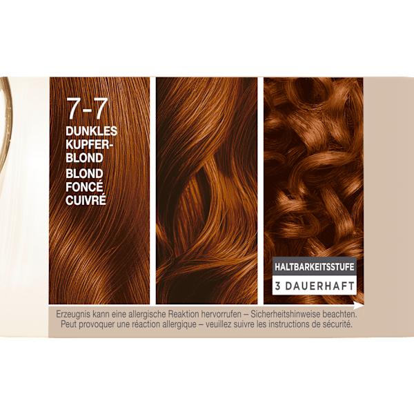 Haarfarbe 7-7 Dunkles Kupferblond Schwarzkopf CREME SUPREME