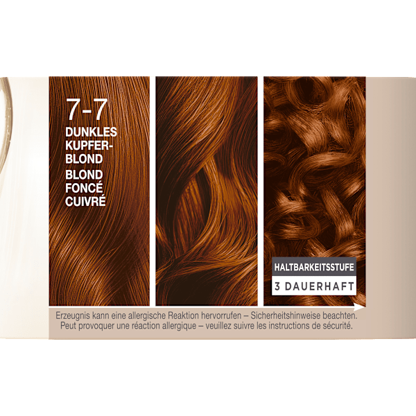 Haarfarbe 7-7 Dunkles Kupferblond Schwarzkopf CREME SUPREME