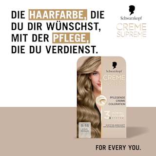 Haarfarbe 8-16 Kühles Aschblond Schwarzkopf CREME SUPREME