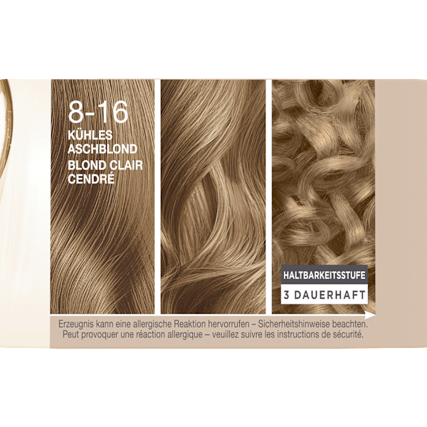 Haarfarbe 8-16 Kühles Aschblond Schwarzkopf CREME SUPREME