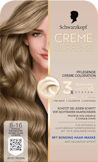 Haarfarbe 8-16 Kühles Aschblond Schwarzkopf CREME SUPREME