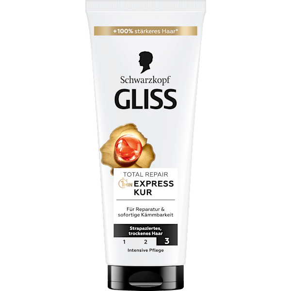 Haarkur Total Repair 1 Min Express-Kur  Schwarzkopf GLISS