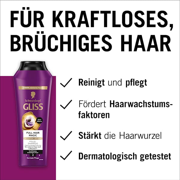 Shampoo Full Hair Magic Schwarzkopf GLISS