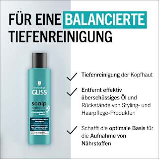 Shampoo scalp balance Tiefenreinigung Schwarzkopf GLISS