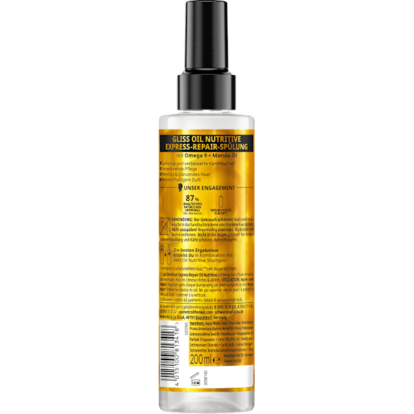 Sprüh-Conditioner Express-Repair Oil Nutritive Schwarzkopf GLISS