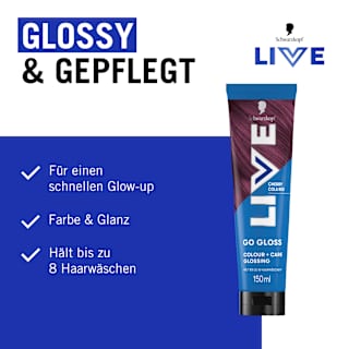 Farb-Glanzbehandlung Glossing Go Gloss, Cherry Cola Red Schwarzkopf LIVE