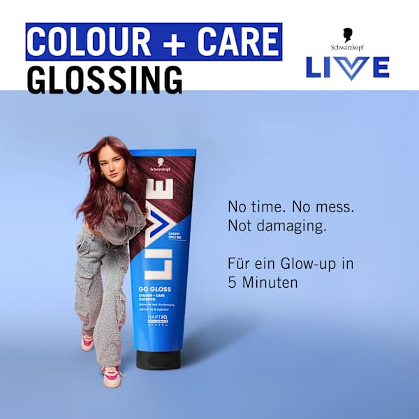 Farb-Glanzbehandlung Glossing Go Gloss, Strawberry Soda Schwarzkopf LIVE