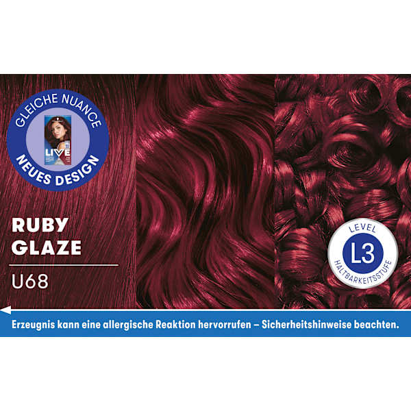Haarfarbe U68 Ruby Glaze Schwarzkopf LIVE