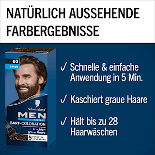 Tönung Bart 60 Natur Braun, 1 St Schwarzkopf Men Perfect