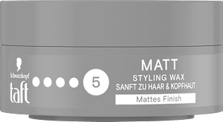 Haargel MATT WAX Halt 5 Schwarzkopf taft