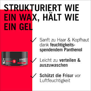 Haargel POWER Styling Wax Halt 5 Schwarzkopf taft