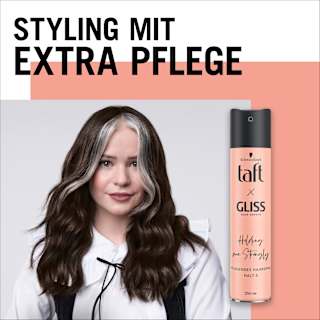Haarspray taft x Gliss Holding me Strongly Schwarzkopf taft
