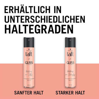 Haarspray taft x Gliss Holding me Strongly Schwarzkopf taft