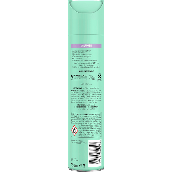 Haarspray VOLUMEN Halt 3 Schwarzkopf taft