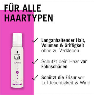 Schaumfestiger Classic, Halt & Schutz Schwarzkopf taft