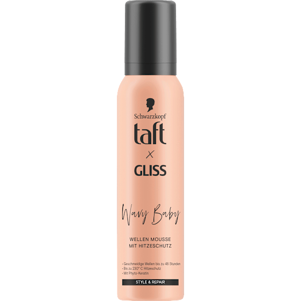 Schaumfestiger Wellenmousse Taft x Gliss Wavy Baby Schwarzkopf taft
