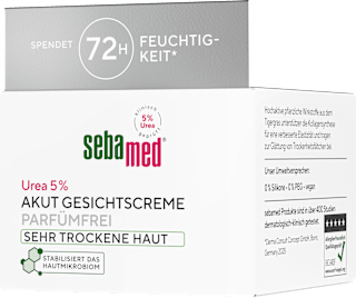 Gesichtscreme Akut Urea 5% sehr trockene Haut sebamed
