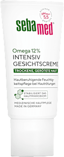 Gesichtscreme intensiv Omega 12% trockene, gerötete Haut sebamed