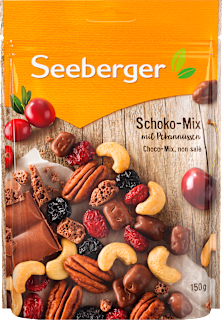 Nuss- & Trockenfrüchtemischung, Schoko-Mix mit Pekannüssen Seeberger