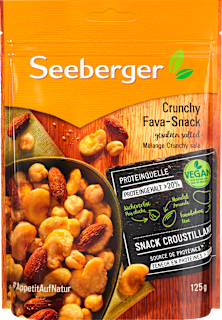 Nussmischung, Crunchy Fava-Snack, gesalzen Seeberger