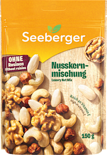 Nussmischung, Nusskern-Mischung mit Haselnuss, Mandel, Cashew & Walnuss Seeberger