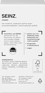 Classic Eau de Toilette  SEINZ.