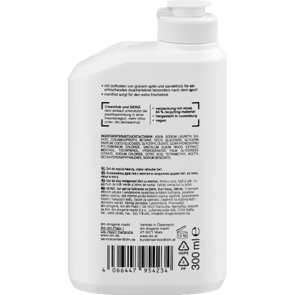 Duschgel fresh victory 3in1 SEINZ.