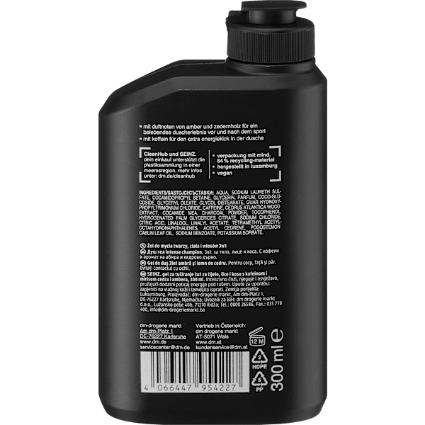 Duschgel intense champion 3in1 SEINZ.