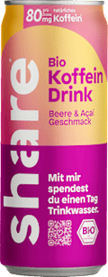 Erfrischungsgetränk, Koffein Drink Beere & Acai share