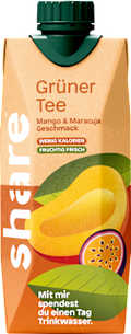 Grüner Tee, Mango & Maracuja share