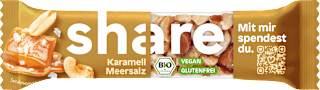 Nussriegel, Karamell Meersalz share