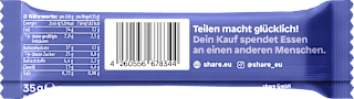 Nussriegel, Schoko Heidelbeere share
