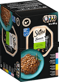 Nassfutter Katze feine Vielfalt in Sauce, Multipack (12x85 g) Sheba