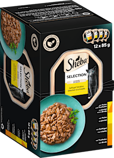 Nassfutter Katze Geflügel Variation in Sauce, Selection Multipack (12x85 g) Sheba