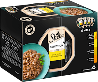 Nassfutter Katze Geflügel Variation in Sauce, Selection Multipack (12x85 g) Sheba