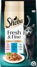 Nassfutter Katze mit Lachs, Thunfisch & Forelle, fresh & fine, Multipack (6x50 g) Sheba
