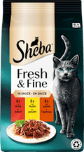 Nassfutter Katze mit Rind, Huhn & Lamm, fresh & fine, Multipack (6x50 g) Sheba