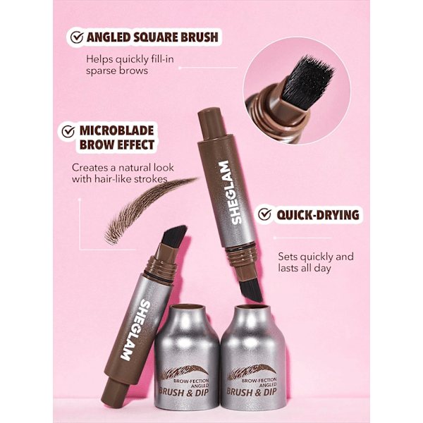 Augenbrauenstift Brow-Fection Angled Brush & Dip Chocolate SHEGLAM