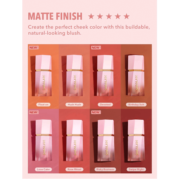 Blush Liquid Color Bloom Matte Love SHEGLAM