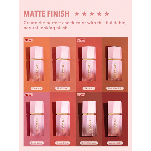 Blush Liquid Matte Color Bloom Finish-Hush Hush SHEGLAM
