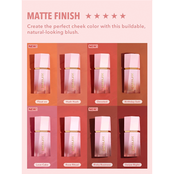 Blush Liquid Matte Color Bloom Finish-Rose Ritual SHEGLAM