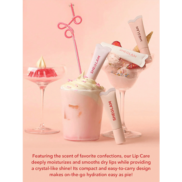 Lipgloss Care Crystal Glaze Strawberry Milk SHEGLAM
