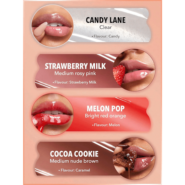 Lipgloss Care Crystal Glaze Strawberry Milk SHEGLAM