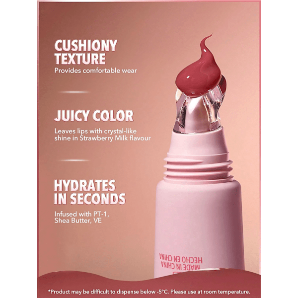 Lipgloss Care Crystal Glaze Strawberry Milk SHEGLAM