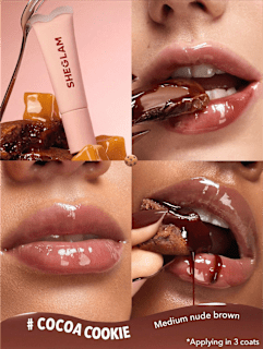 Lipgloss Crystal Glaze Cocoa Cookie SHEGLAM