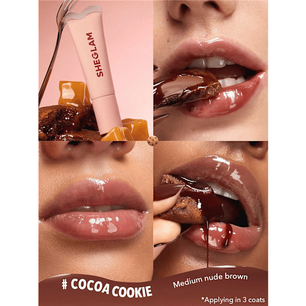 Lipgloss Crystal Glaze Cocoa Cookie SHEGLAM