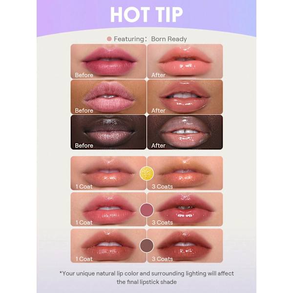 Lipgloss Glass Lock Air 011 Born Ready SHEGLAM